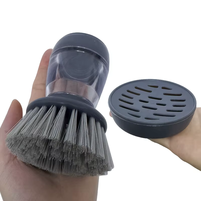 Brosse à vaisselle avec distributeur de savon, brosse de nettoyage pour la cuisine adaptée aux plats