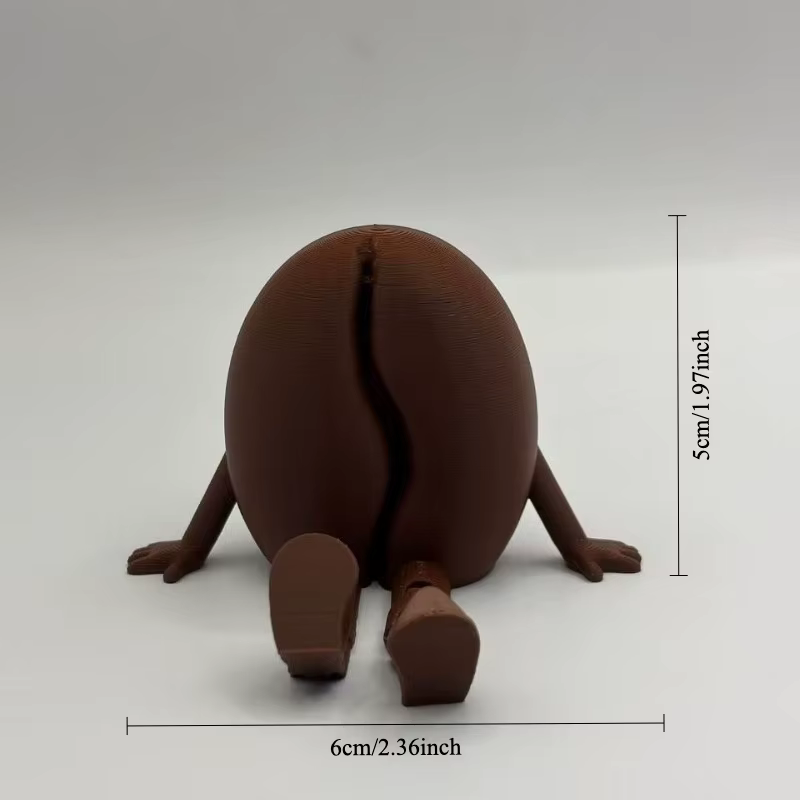 Pièce décorative en forme de grain de café, idéale pour les amateurs de café, ornement de bureau pou