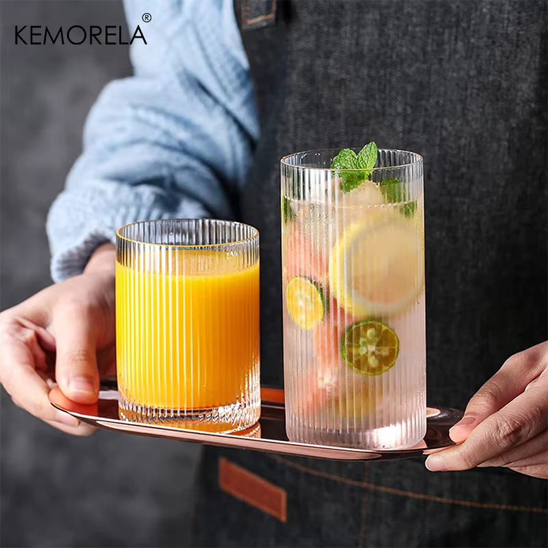 Ensemble de Verres à Cocktail Transparents, Verre de Lit de Style Vintage, Standard, Bar, Boissons, 