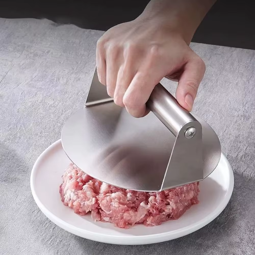 Presse à hamburgers en acier inoxydable, presse à viande circulaire pour galettes de viande, moule à