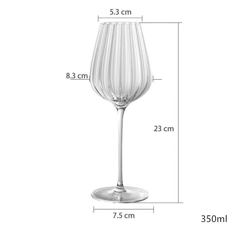 Verres à vin rouge en cristal série prisme optique lumineux, verrerie pour fête de mariage, tasse à