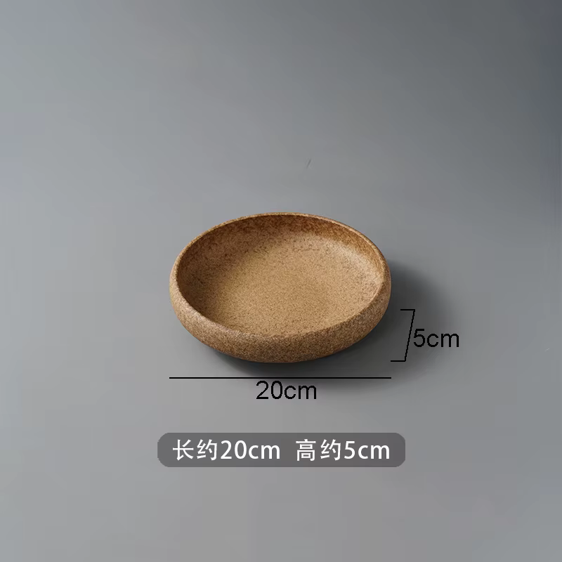 Assiette profonde en céramique pour changement de four Vintage, assiette à salade de Restaurant, ass