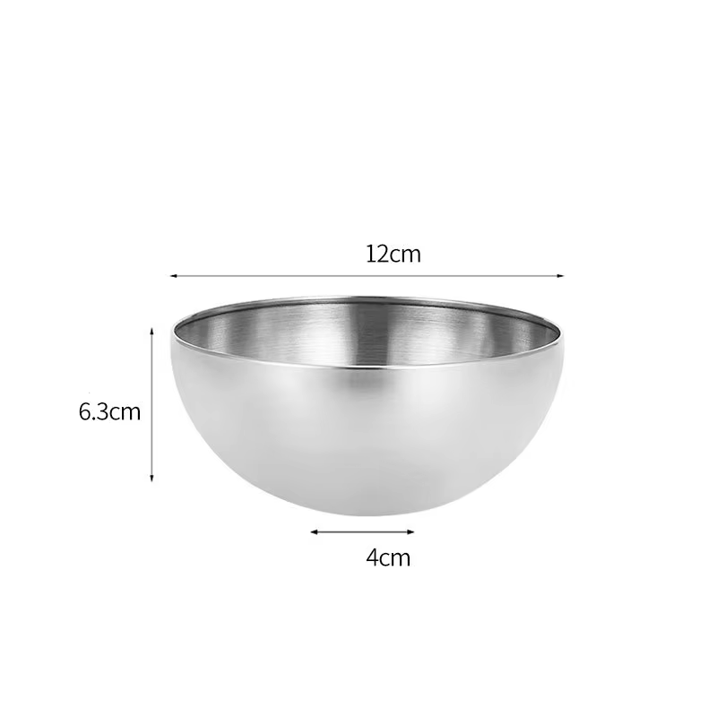 Bol à salade coréen en acier inoxydable, bassin de cuisine multifonctionnel, bol à nouilles rond en 