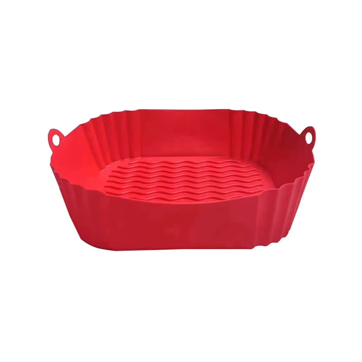 Plateau de Pot de friteuse à Air en Silicone, sûr pour aliments, carré réutilisable, plaque de couss