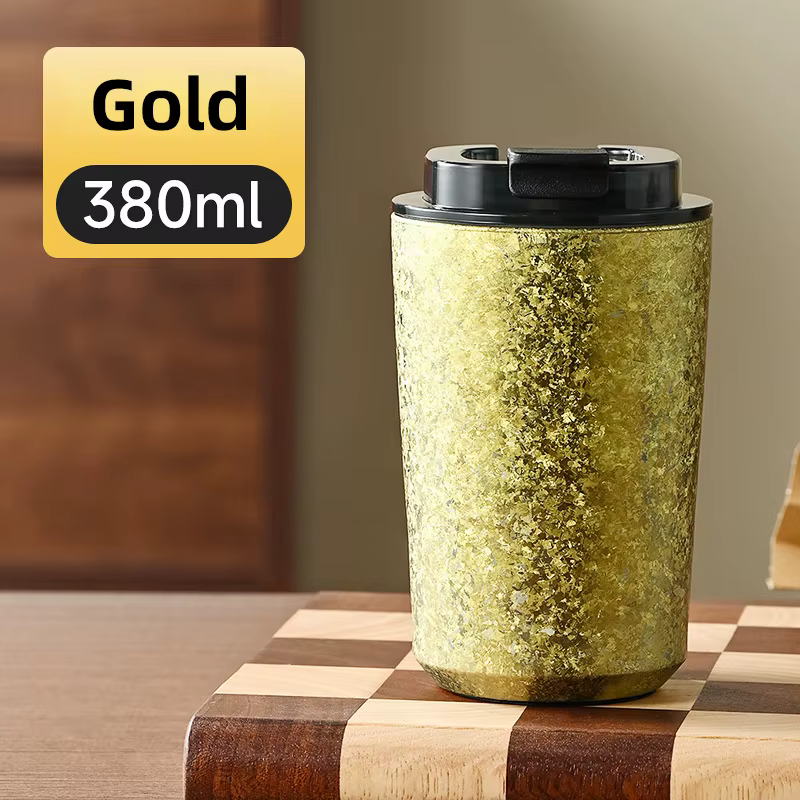 Tasses en titane tasse à café Double paroi Titan Thermos 380ML 12OZ thé bière lait tumblr isolé sous