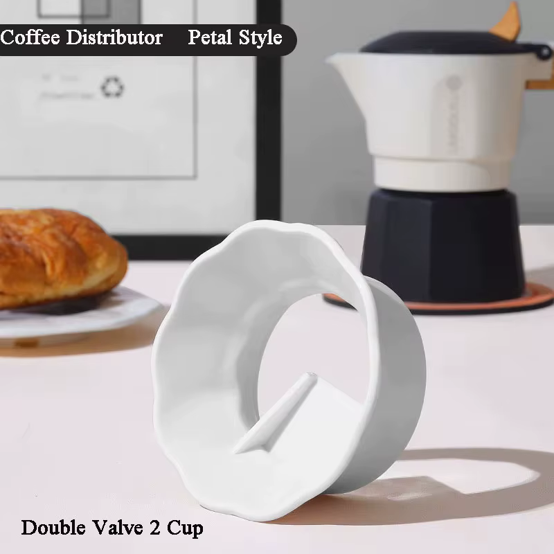 Distributeur de poudre à moka anti-vol, pot à café, anneau de remplissage, vanne simple, double assu