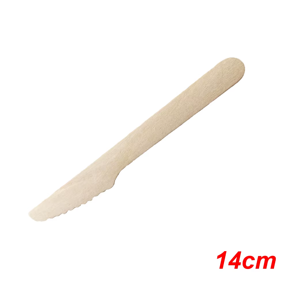 Fourchettes en bois jetables, cuillères, couteaux, vaisselle en bois, ensemble de couverts en bois p