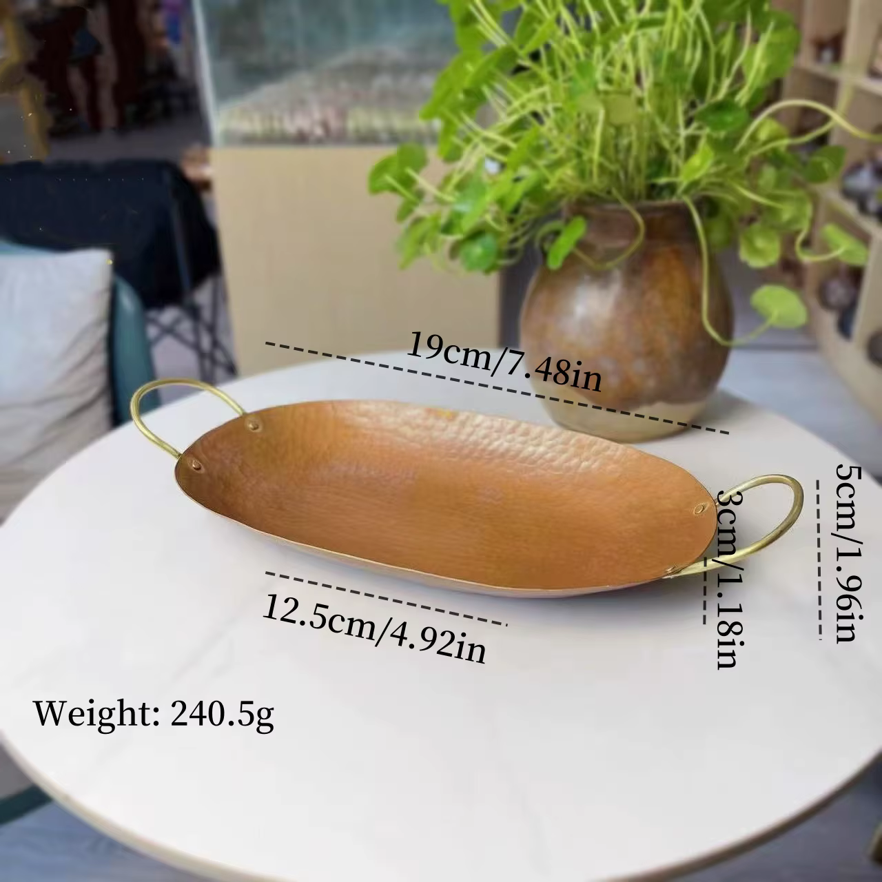 Assiette à fruits européenne, plateau à fromage en cuivre au beurre, assiette à gâteau exquise en fo