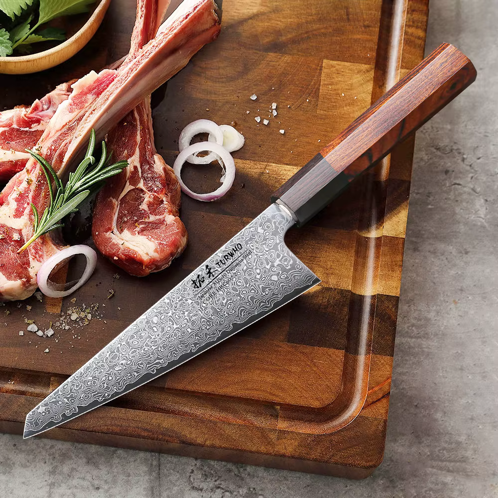 TURWHO-Couteau de chef japonais Honesuki forgé à la main, ustensile de cuisine professionnel en acie