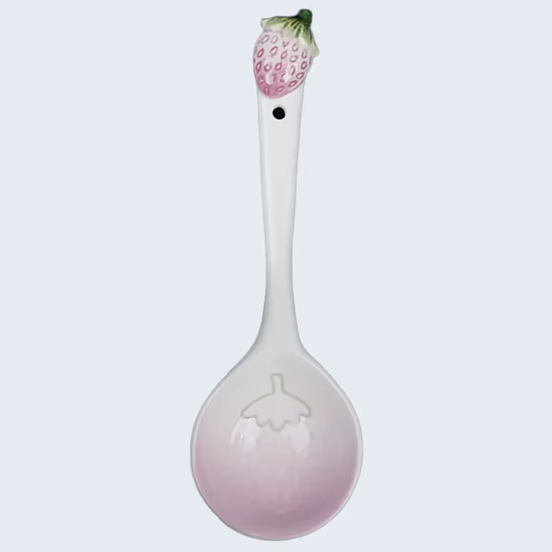 Vaisselle en céramique en relief tridimensionnel aux fraises, bols à riz, assiettes à soupe, assiett