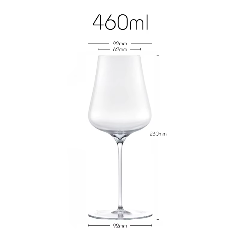 Verre à vin blanc Riesling JINYOUJIA Grassl Style Liberté 460ml, cristal fait main, qualité supérieu
