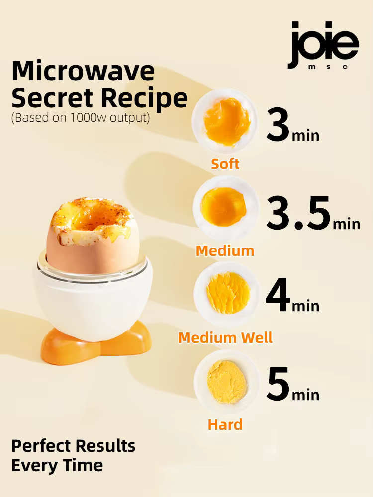 Joie micro-ondes oeuf chaudière oeuf micro-ondes oeuf poachers cuiseur vapeur boîte pour poulet et c