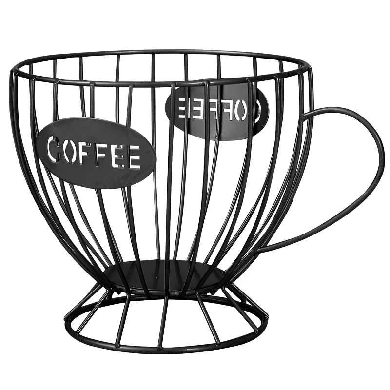 Porte-capsules de café en métal, grande capacité, organisateur de dosettes de café pour café, affich