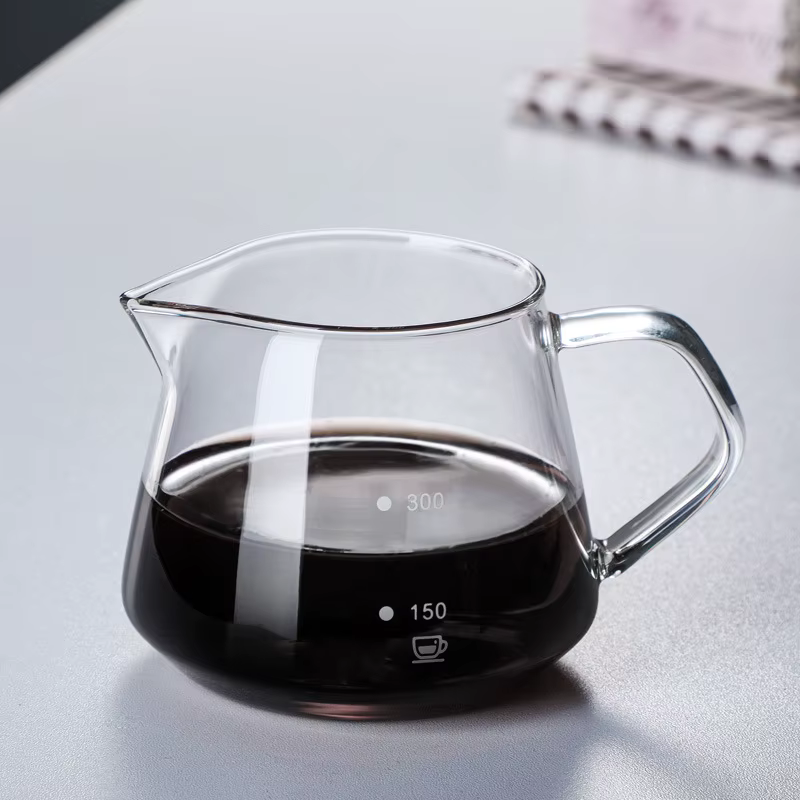 Ensemble de cafetière verser avec support en bois, filtre à café, cafetière avec poignée, goutteur d