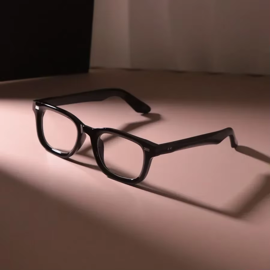 Lunettes rectangulaires transparentes élégantes pour hommes et femmes, monture simple, marque mascul