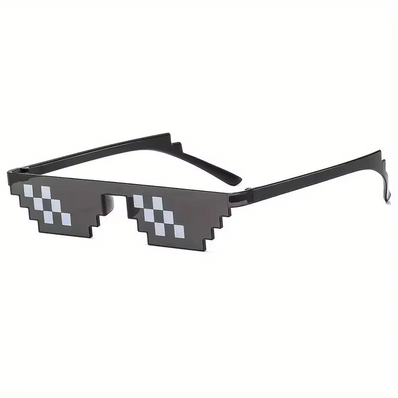 Lunettes de fête en mosaïque personnalisée, 1 pièce, dessin animé 2D, Design amusant, accessoires Ph