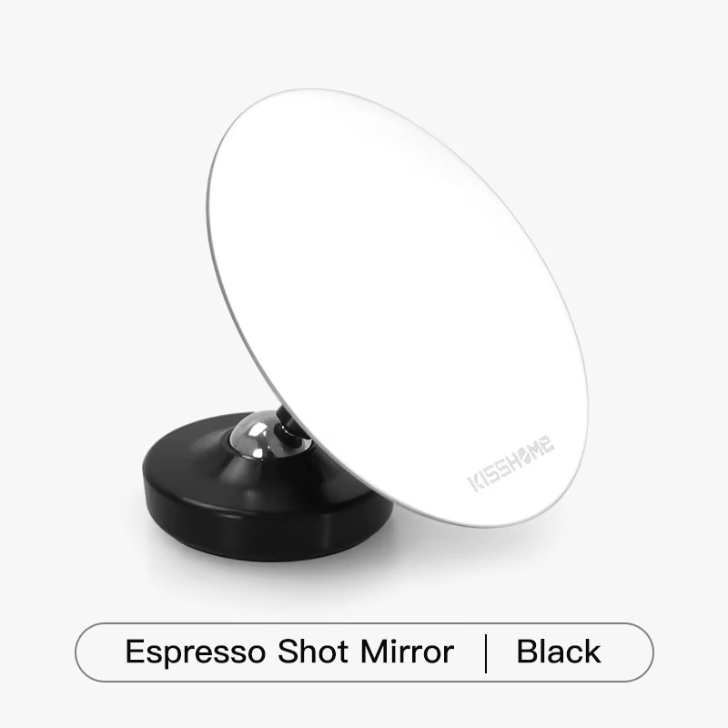 Miroir de tir expresso en acier inoxydable, extraction de lentille de porte-filtre, observation du d