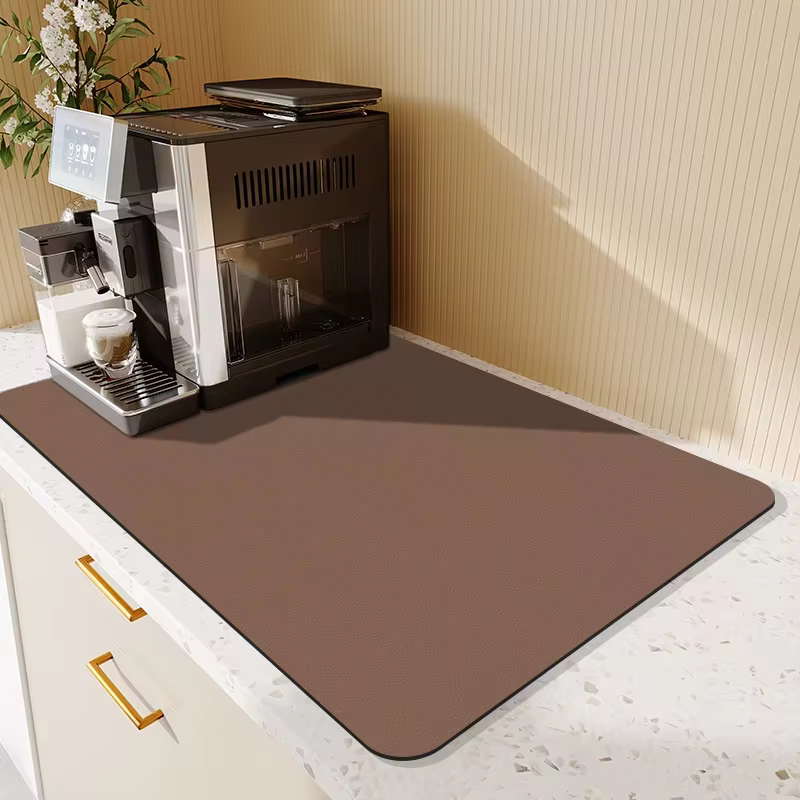 Tapis à café - Tapis de bar à café pour comptoirs |   Accessoires de bar à café adaptés sous la mach