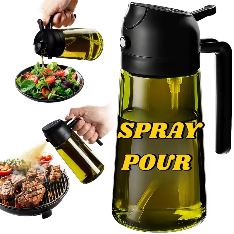 Distributeur d'huile d'olive en plastique pour accessoires de cuisine, accessoires pour friteuse à a