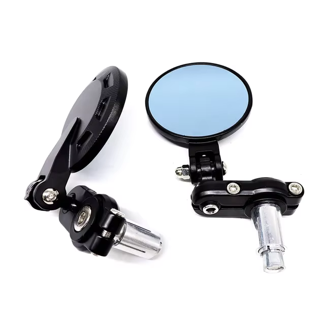 Rétroviseurs de moto Cafe Racer, extrémité de barre ronde, rétroviseurs latéraux pour Yamaha 125 kee