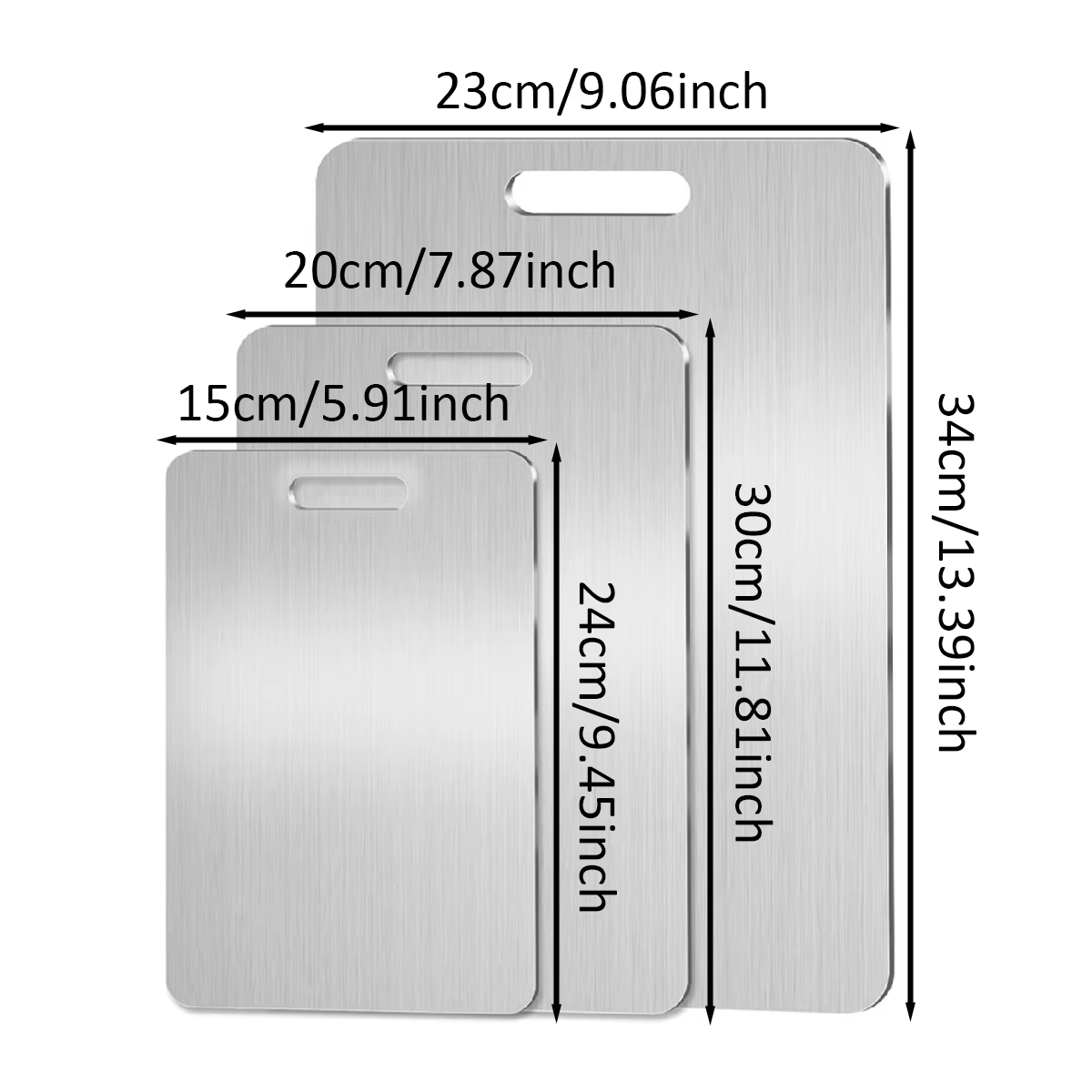 Planche à découper - Planches à découper en acier inoxydable pour la cuisine - pour couper la viande