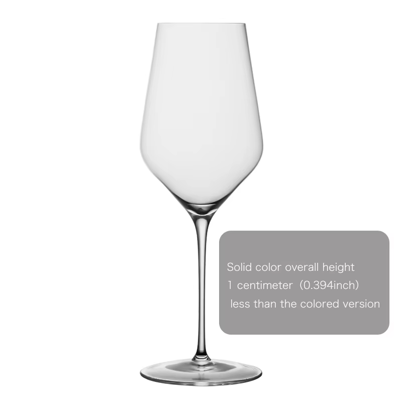 Verre à vin blanc CRISON PREMIUM haut de gamme en verre cristal coloré, verre à cocktail à pied haut