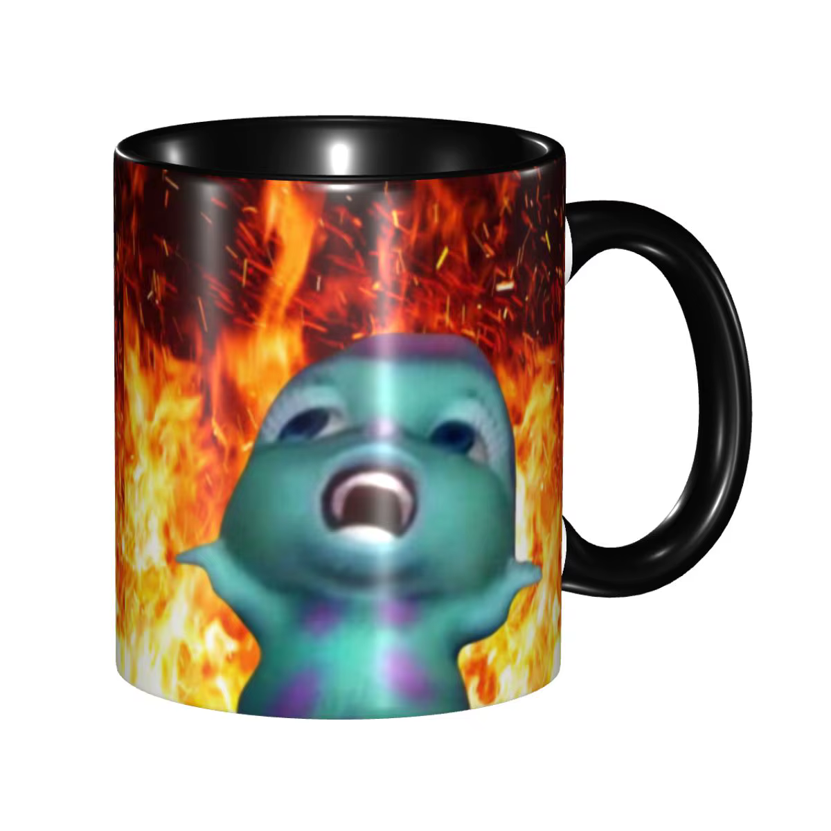 Bibble sur les tasses de feu personnalisées, bricolage, thé, lait, café