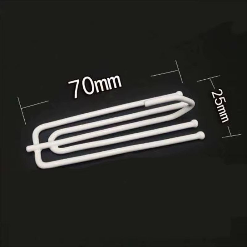 Asazal haute qualité 20 pièces blanc 4 broches fourchette crochets rideaux anneaux accessoires pince
