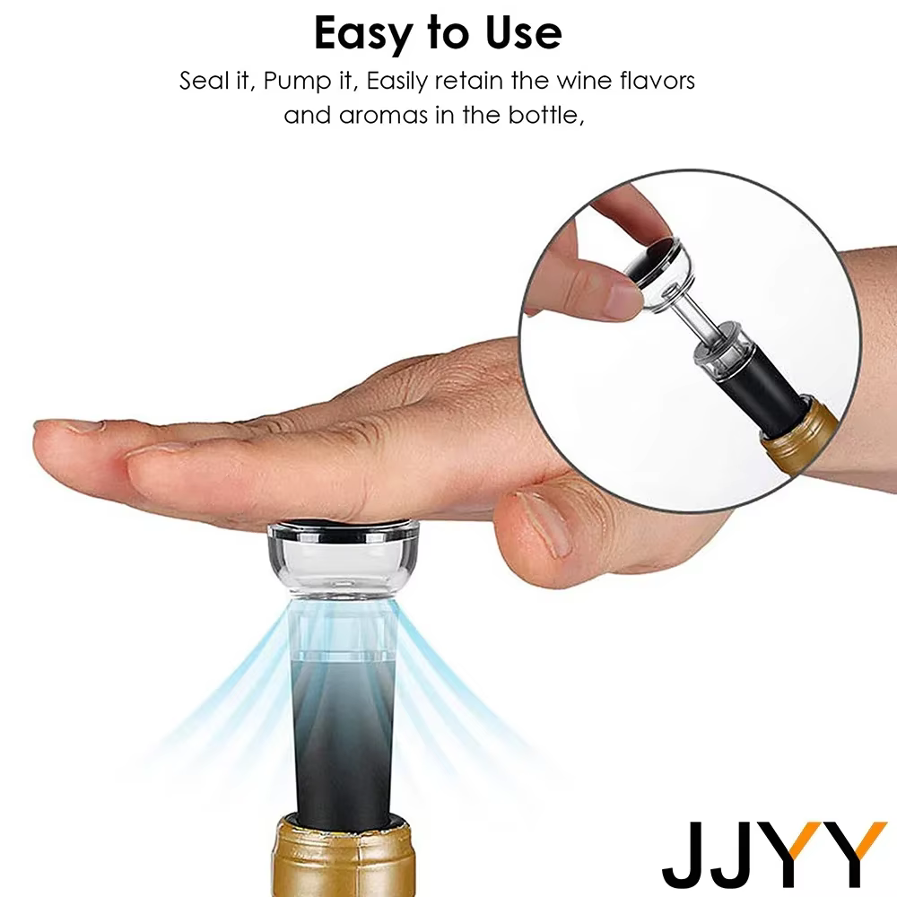 JJYY bouchon de conservation du vin bouchons de conservation bouchon de bouteille sous vide pompe en