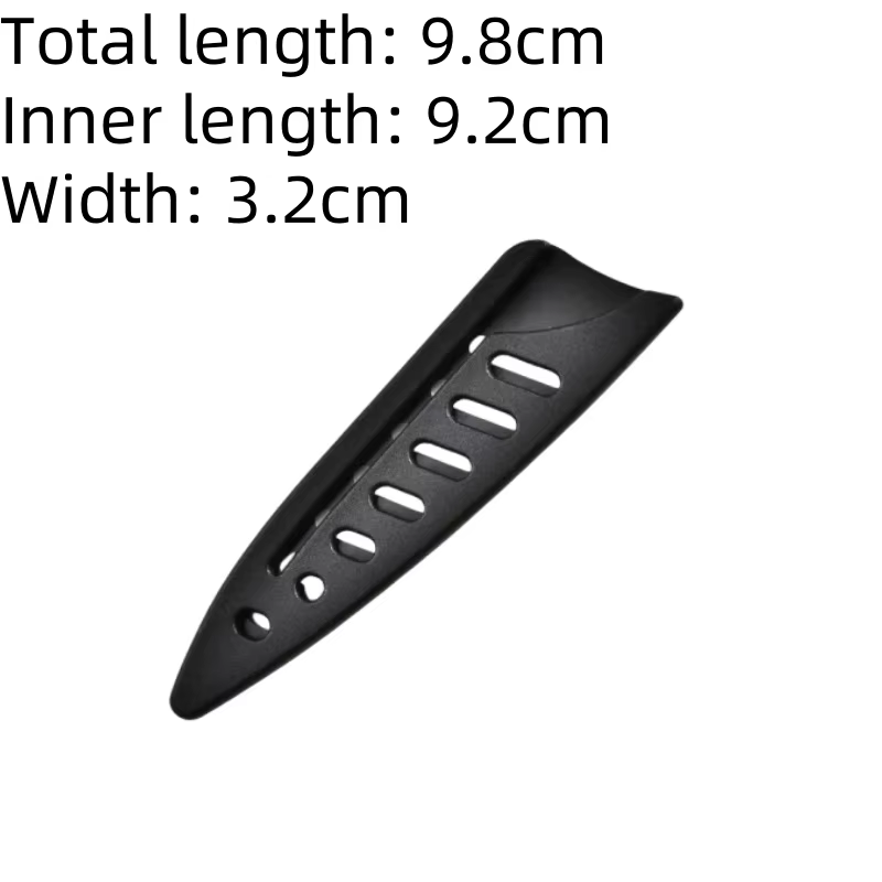 Gaine de couteau de cuisine, couvre-couteau en plastique noir, couvercle de protection de lame de co
