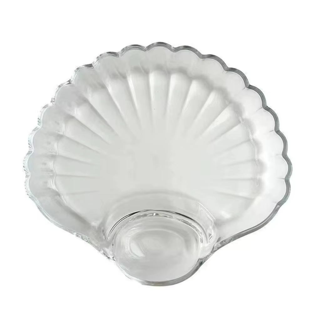 Nouveau Plat à coque transparente avec disques à vinaigre, assiette à boulettes créative, plat à cra