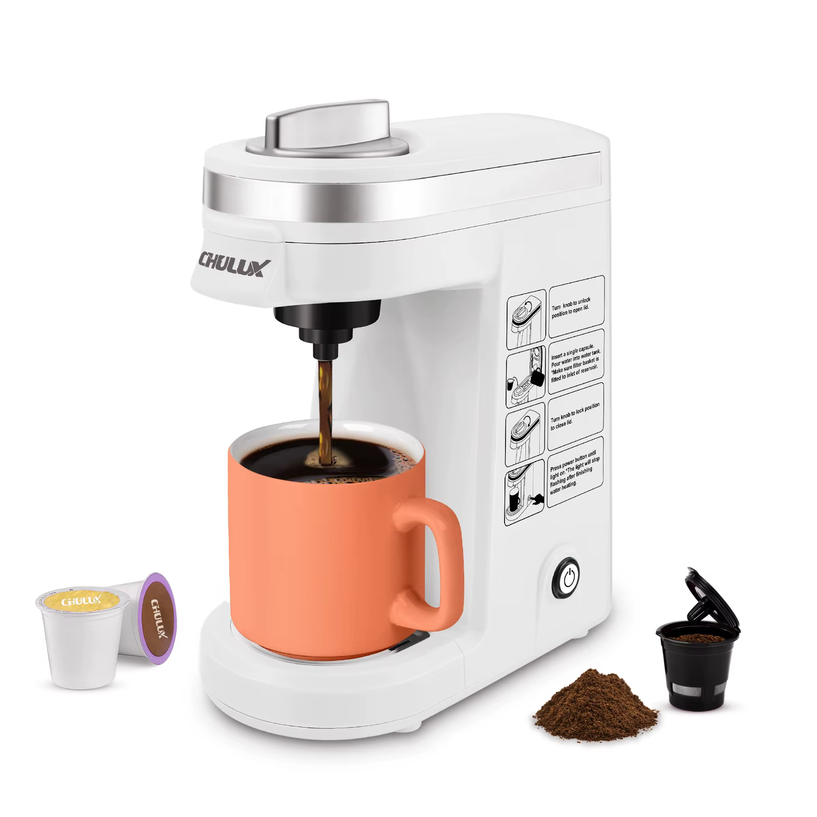 Machine à café à capsules k-cup 110V/220V, petite Machine à café à capsules de Style américain, Mach