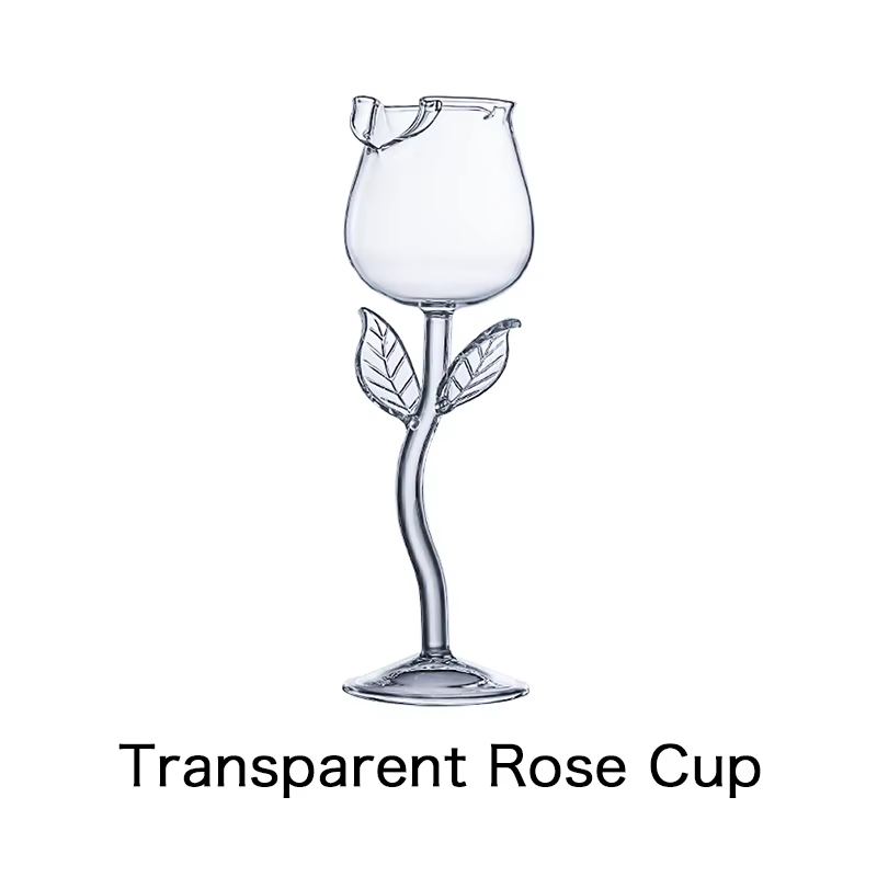 Verre à champagne en forme de rose, verre à vin rouge, verre à Cocktail de Bar, tasse en verre de ma
