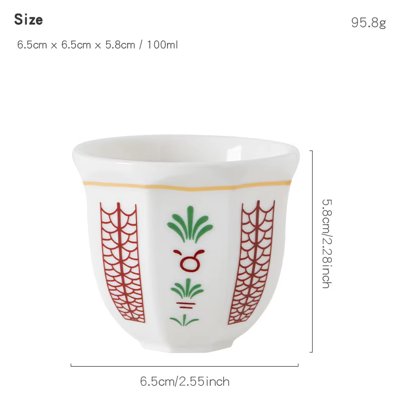 Guirlande de tasse à thé de 180ml, tasse à expresso en céramique, tasse à café Cappuccino, tasses à 