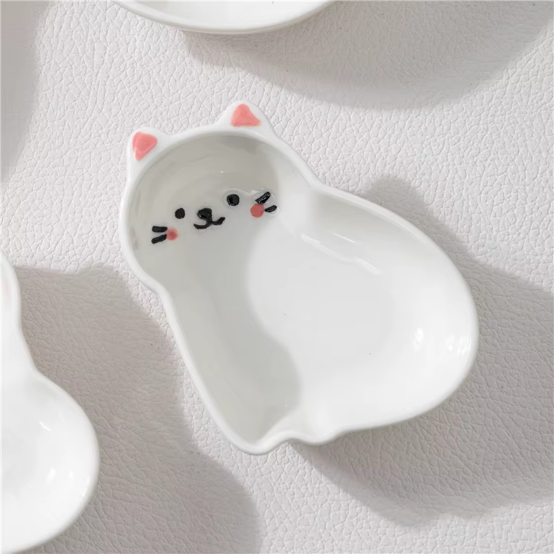 Petite assiette en céramique de Style japonais, créativité maison Restaurant Sauce soja vinaigre mou