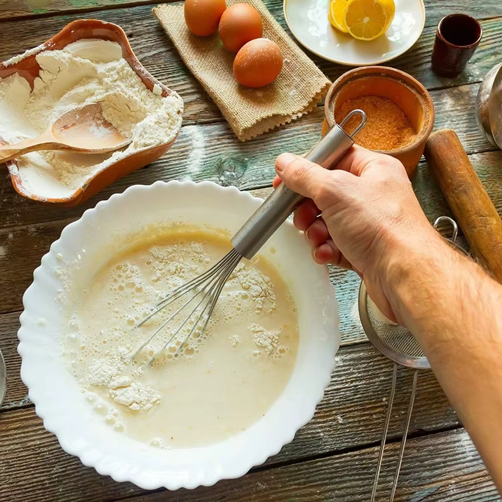 Fouet à oeufs manuel batteur à oeufs fouet multifonctionnel cuisine ustensile de cuisson fouet lait 