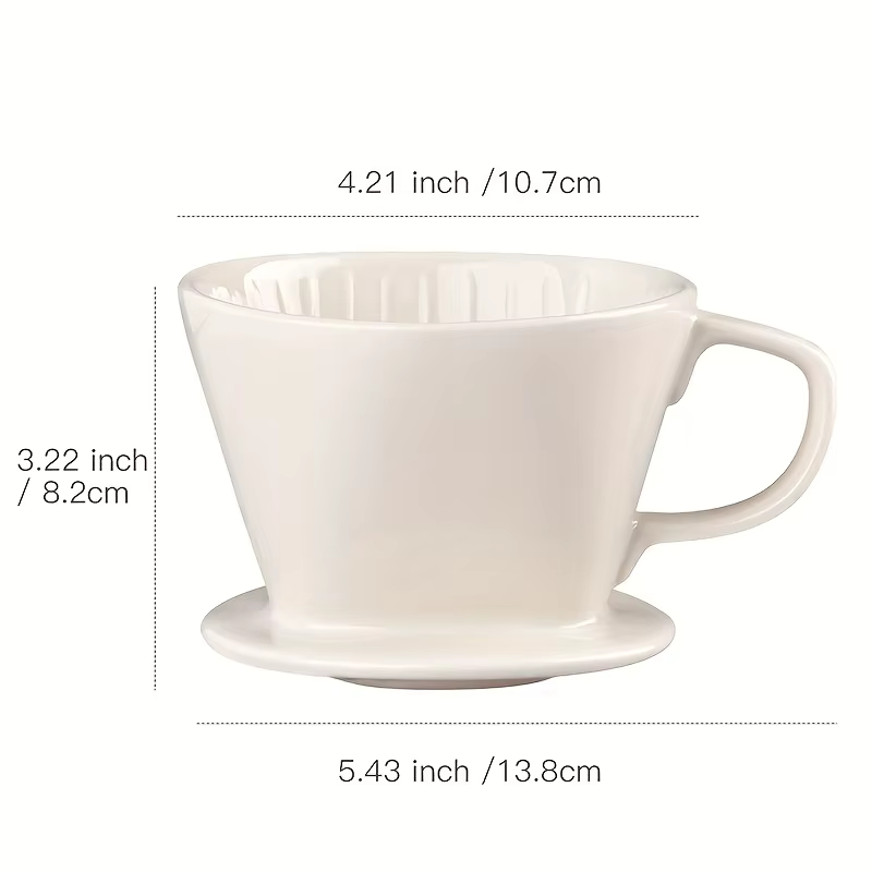 Filtre à café en forme d'éventail, entonnoir de filtration pour café à domicile, pot de partage, pot