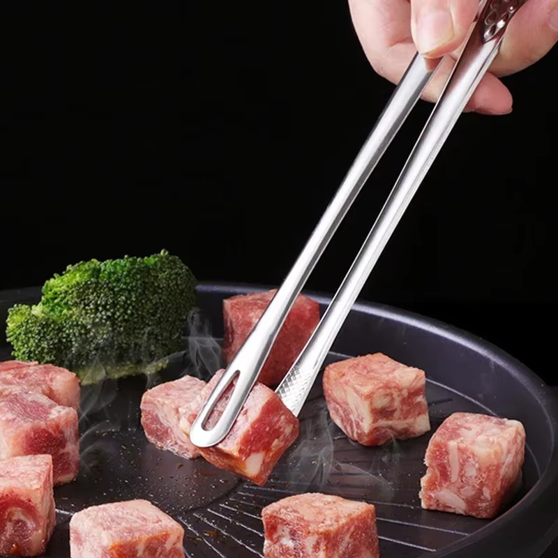 Pinces de cuisine en acier inoxydable pour Barbecue, pince à viande pour Barbecue, pincettes de cuis