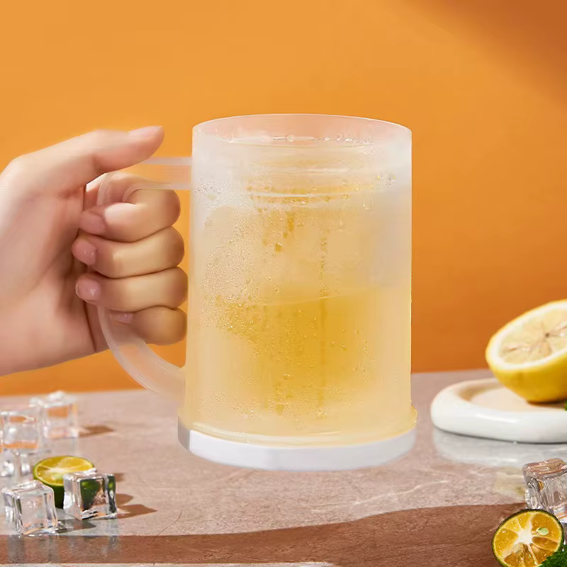Verre de bière réfrigéré d'été, tasse de fabrication de glace, tasse de boisson froide, réfrigérateu