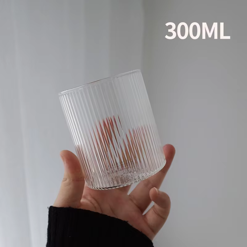 Ensemble de Carafe et gobelets en verre transparent de 550ml, ensemble de bouteilles d'eau de chevet