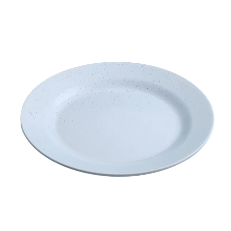 Lightweight Round Dinner Plates Reusable Unbreakable Steak Pizza Fruit Plates Microwave Dishwasher S