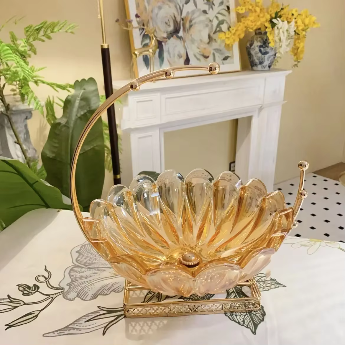 Filles à Fruits en Métal et Verre, Décoration de Table, Escalier d'Organisation, Banquet de Mariage,