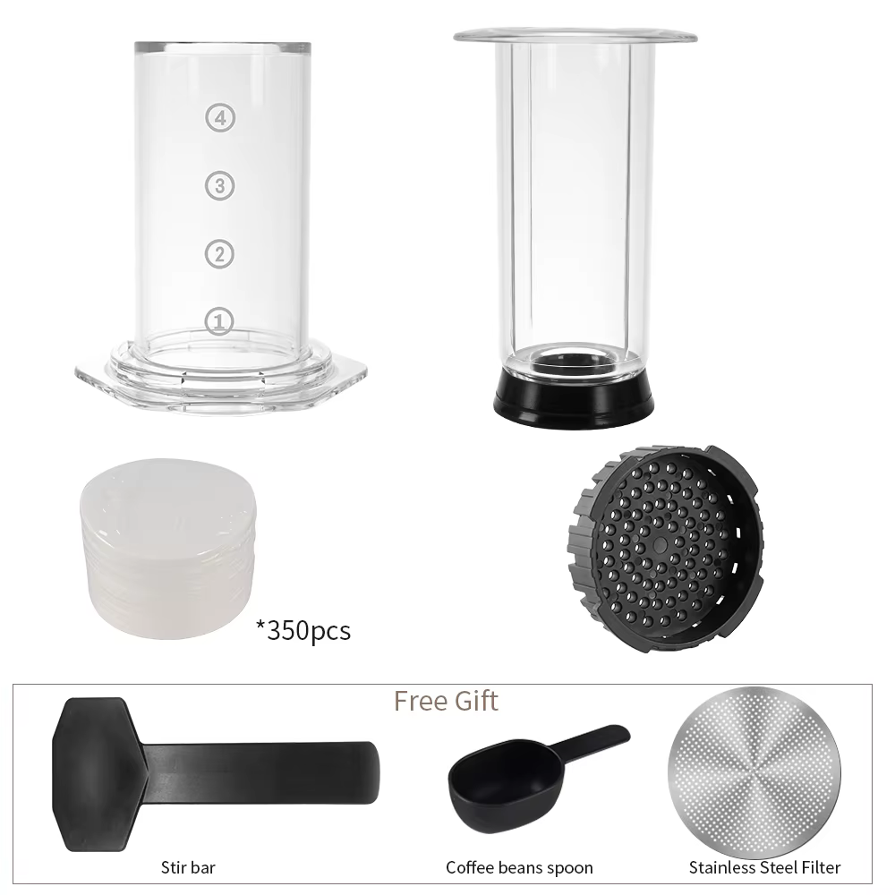 Nouveau 250ml cafetière expresso Machine Portable café presse française cafetière avec filtre papier