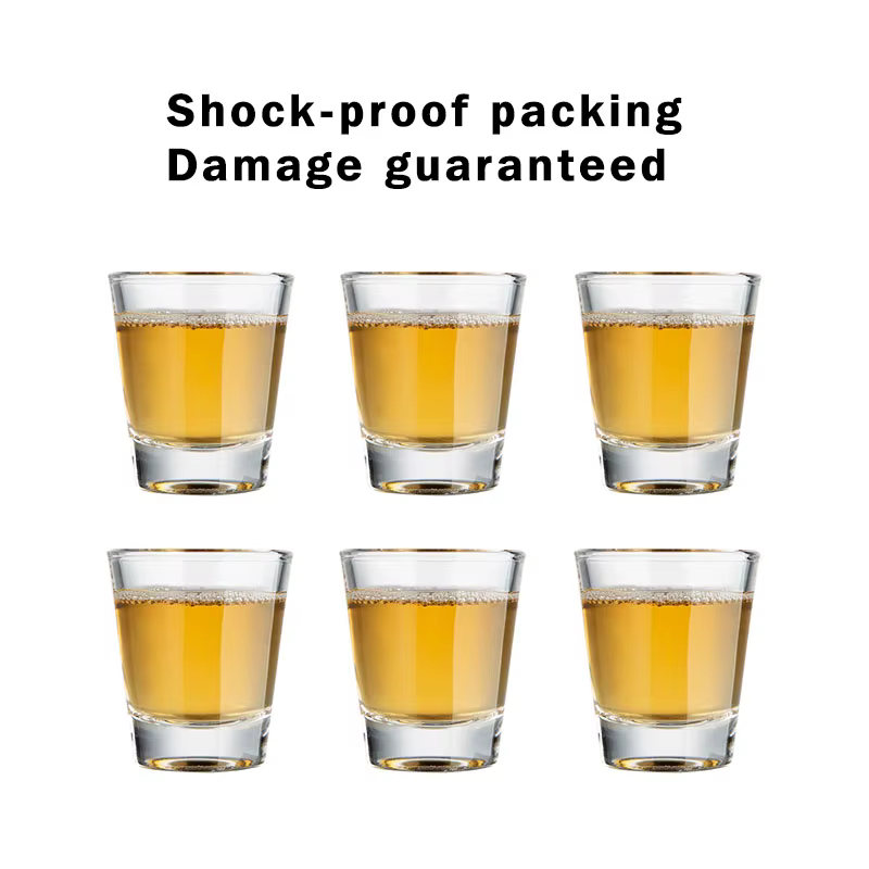 Ensemble de verres à liqueur en cristal, verres à liqueur à cône transparent en vrac pour certifiée,