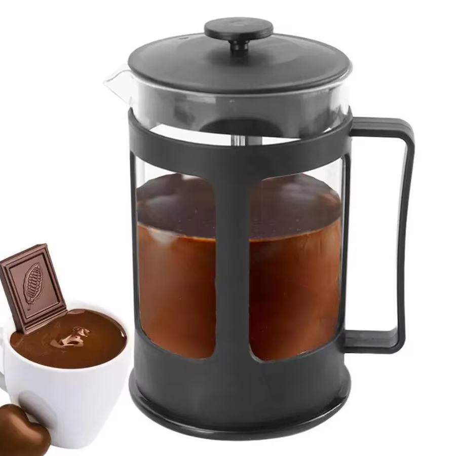 Cafetière à thé multifonctionnelle en acier inoxydable avec poignée, filtre, degré de chaleur, antir