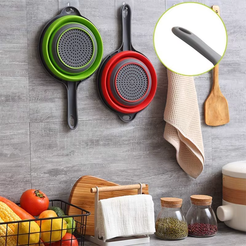 LMETJMA passoire pliable en Silicone avec poignée passoire pliante de cuisine pour égouter des pâtes