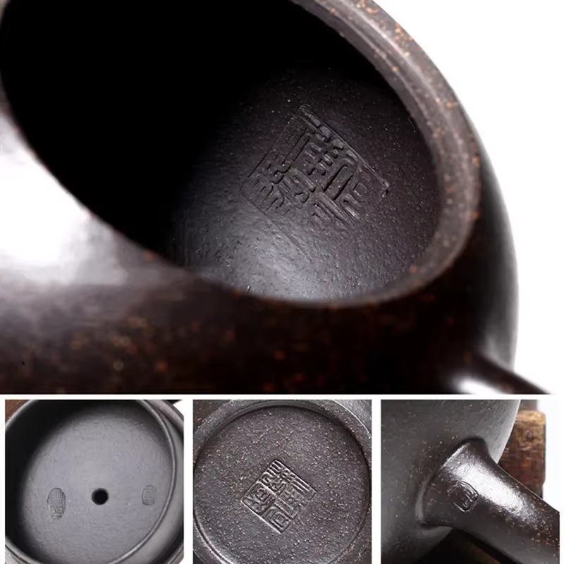 Yixing – théière en argile violette, célèbre filtre à trou de boule fait à la main, théière Xishi ch
