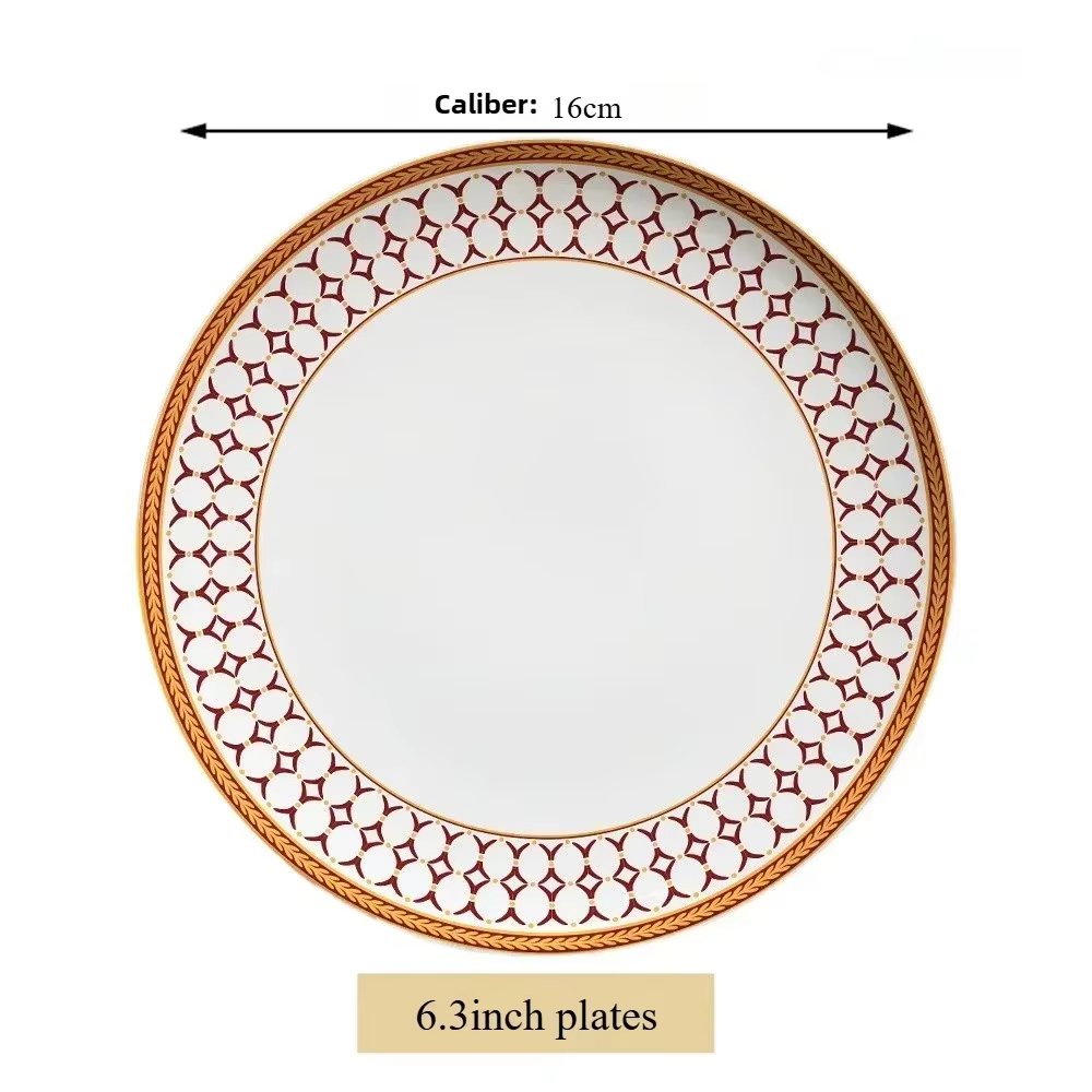 Assiette à Steak en porcelaine d'os de Restaurant, décoration de salle d'échantillon, nappe en céram