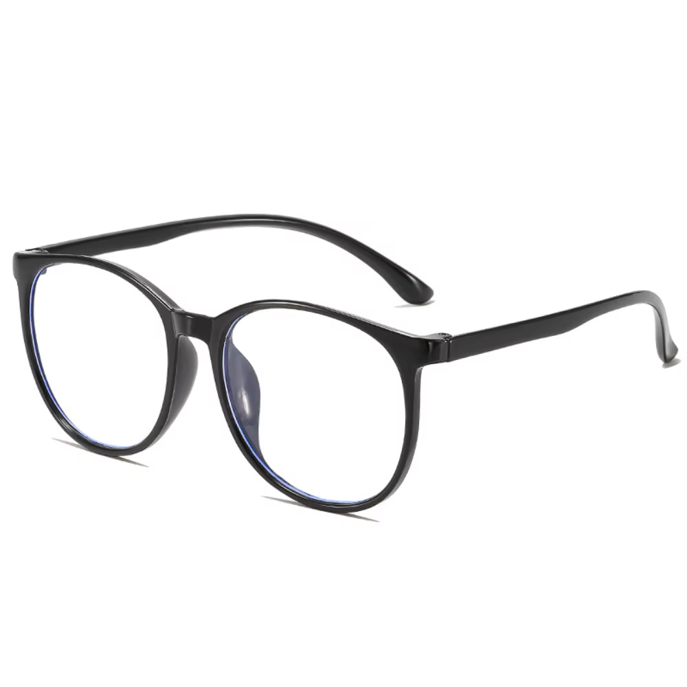 Lunettes d'ordinateur transparentes à grande monture pour femmes, rondes, Anti-lumière bleue, optiqu