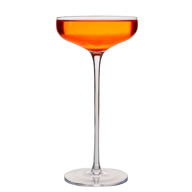 Verre à Martini élégant à tige ultra haute pour Bar japonais, bouche large en cristal, gobelet à Coc